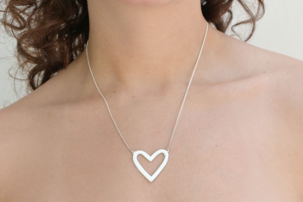 Collar Amor Etéreo 3cm en plata - Imagen 2