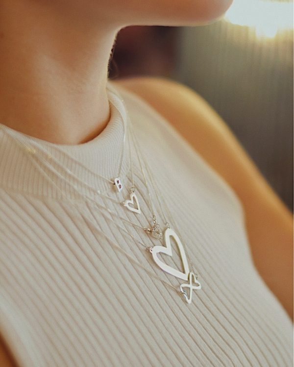 Collar Amor Etéreo 3cm en plata - Imagen 3