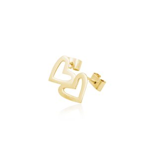 Zarcillos Amor Etéreo 1cm en oro