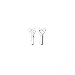 Zarcillos Llave del corazón - pequeños