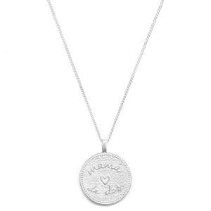 Collar Mamá de dos - plata