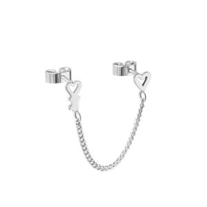 Piercings Llave + Corazón con cadena