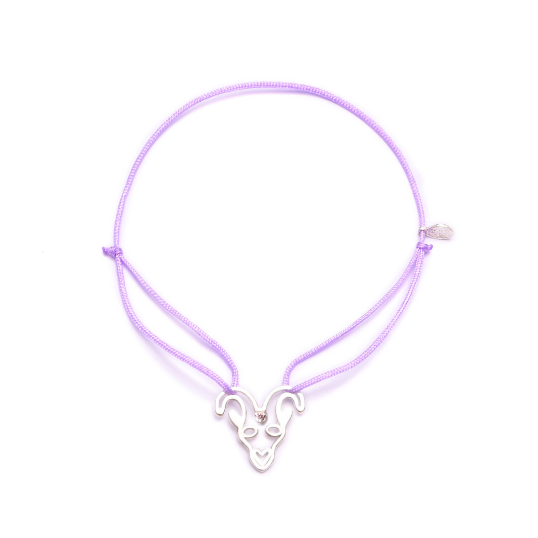 Brazalete Capricornio con piedra