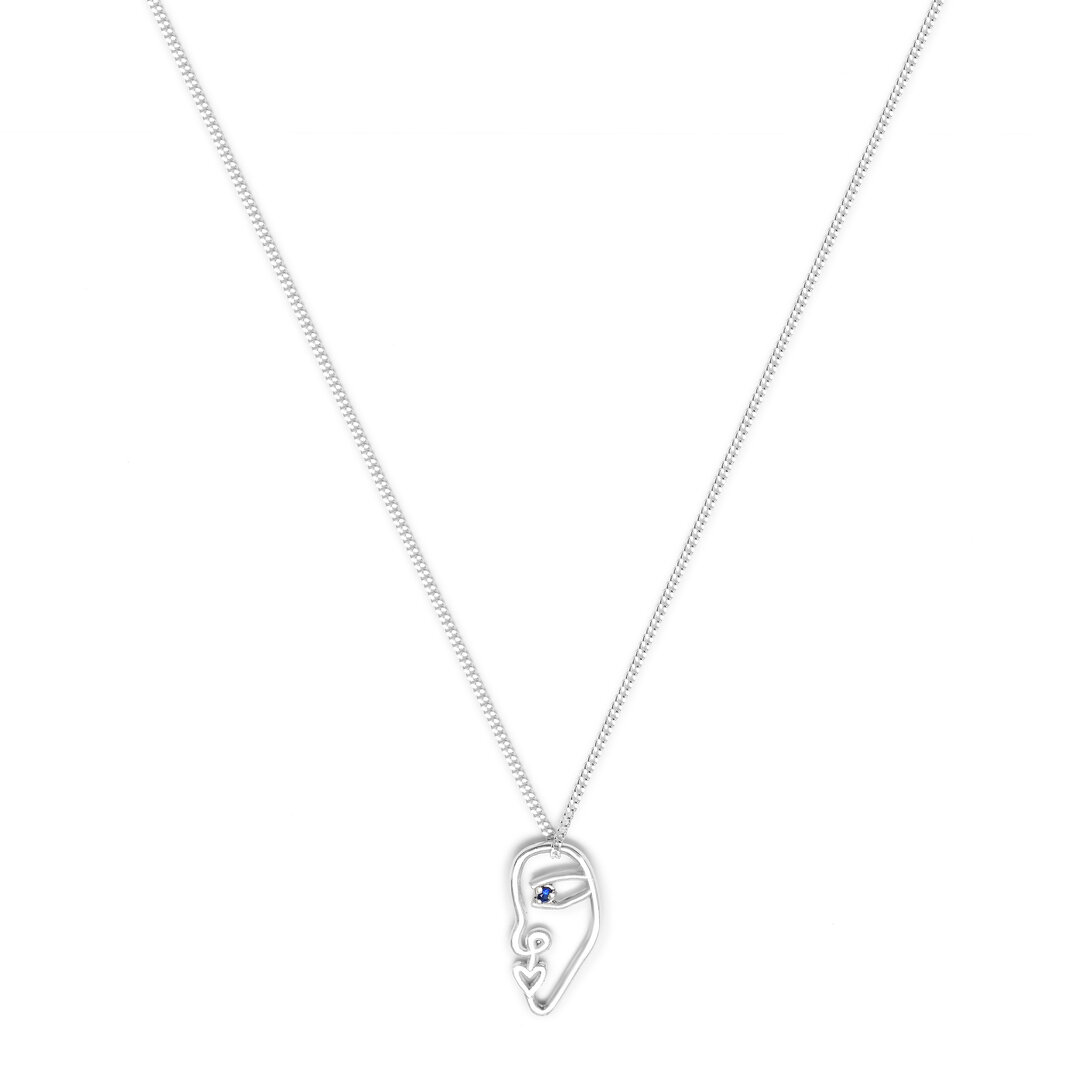 Collar Virgo con piedra