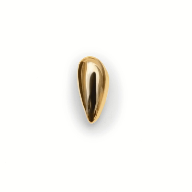 Earcuff Latido - plata con baño de oro