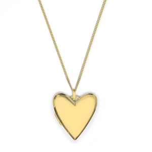 Locket Forever in my heart – Colgante plata con baño de oro