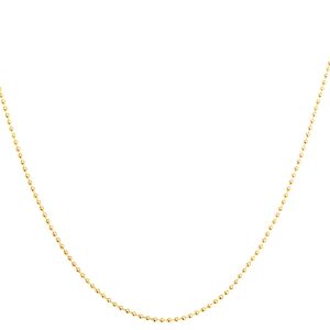 Cadena para dijes - plata con baño de oro