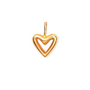 Dije Latido corazón irdia - plata con baño de oro