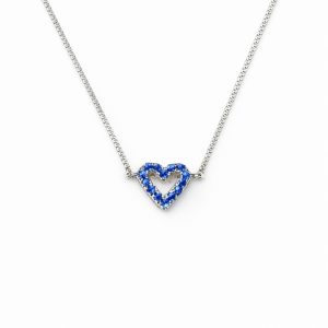Collar Amor Etéreo 8mm engastado - Azul