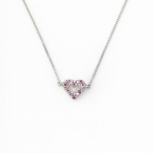 Collar Amor Etéreo 8mm engastado - Rosa