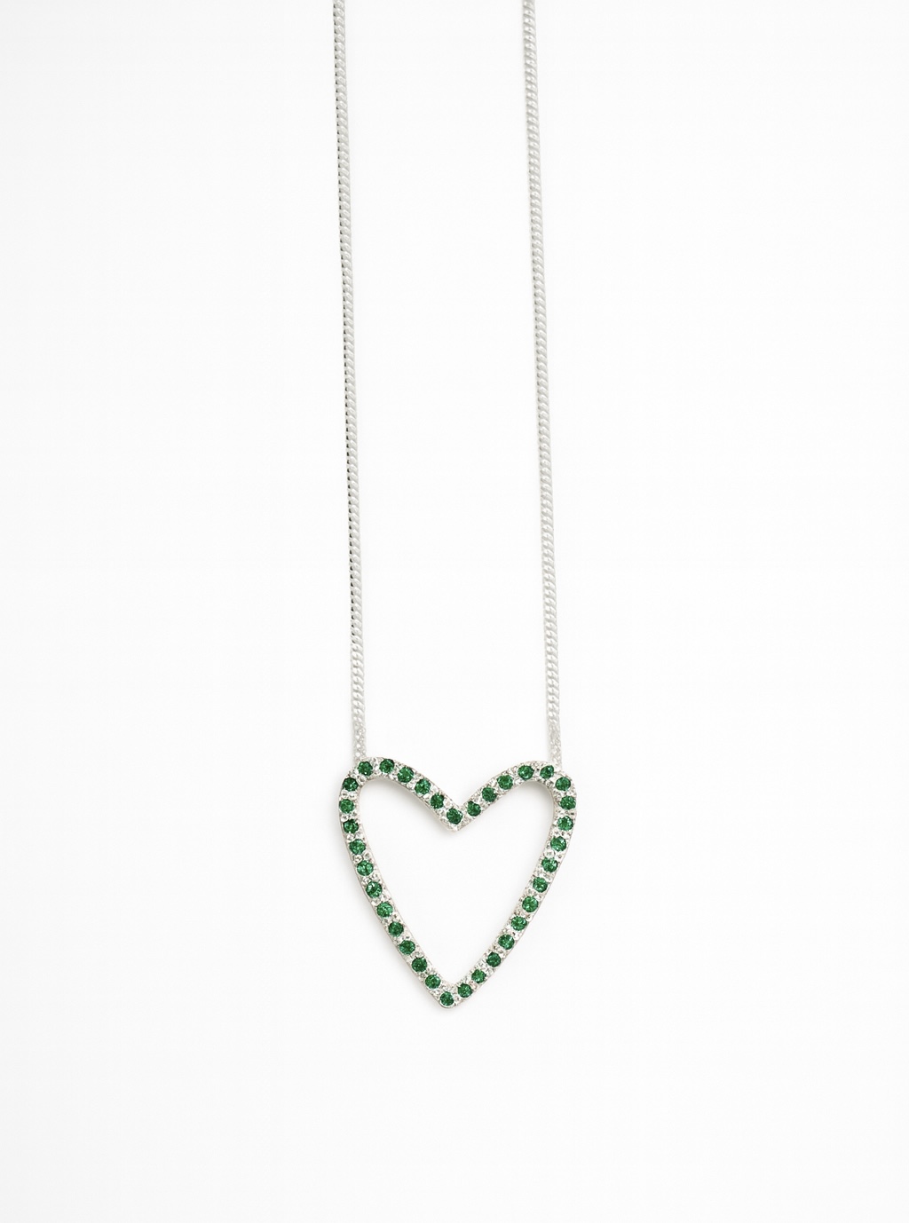 Collar Amor Etéreo 3cm engastado - Verde