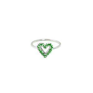 Anillo Amor Etéreo engastado - Verde