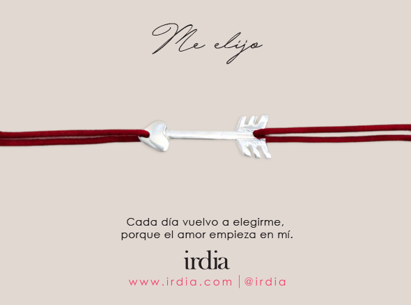 Brazalete Me elijo - cupido corazón mediano