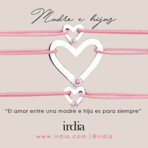 Brazaletes Madre y 2 Hijas - Amor Etéreo con piedra