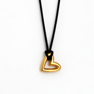 Collar hilo Latidos 1cm - plata con baño de oro